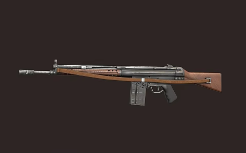 Guns rifle HKG3 assault rifle semi-automatic rifle 3d model