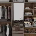 Modern Bedroom Dresser With Organized Storage For Hanging Clothes Folded Items And Shoes