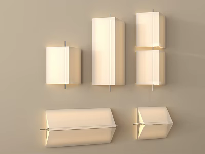 Modern Wall Lamps With Different Designs For Home Interior Lighting Decor 3d model