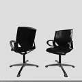 Various Modern Office Chairs With Ergonomic Mesh Back And Adjustable Swivel Design Features 3d model