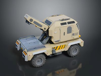 Bulletproof Car Armed Jeep Armed Car Armed Bulletproof Car Military Jeep Off-road Jeep Humvee 3d model
