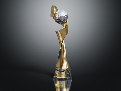 Modern Trophy World Cup Soccer Trophy Champions Trophy 3d model