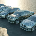 Multiple Different Car Models Including SUV Pickup And Sedan Parked Outdoor Under Sunlight