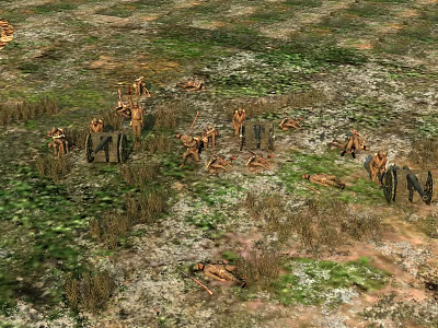 Playful Cartoon Scene With Tiny Ant Characters On Green Grass Field 3d model