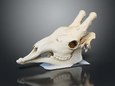 Medical Anatomical Skull Model For Veterinary Educational Teaching Training Lab Tool 3d model
