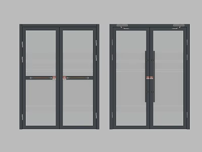 Simple split door 3d model