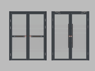 Simple split door 3d model