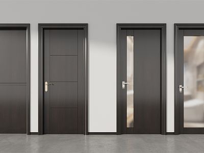 Modern swing door single door model