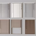 Various Colored Window Blinds With Different Designs For Home Interior Decor