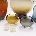 Colorful Ceramic Vessels in Various Shapes and Hues for Home Decoration