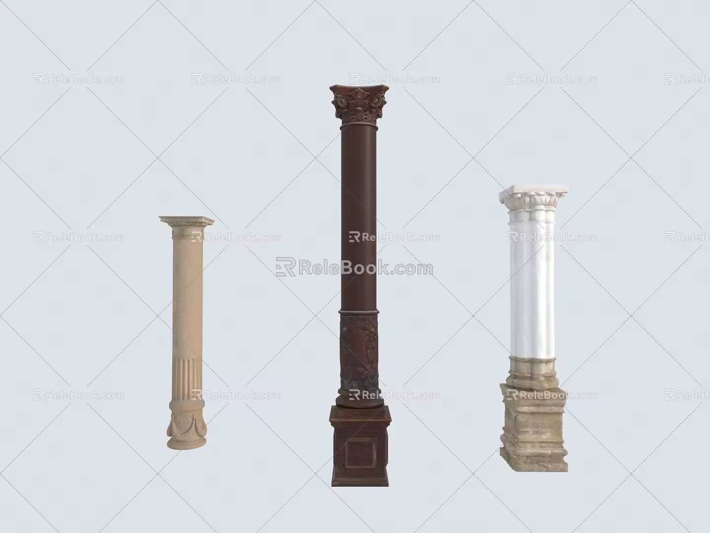 Roman Column European Column Column Column Style Column 3d model
