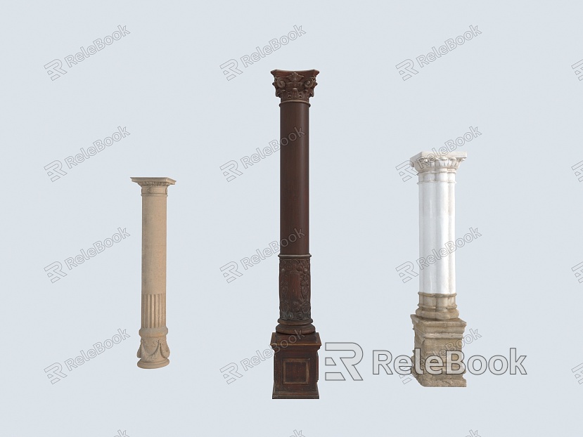 Roman Column European Column Column Column Style Column model