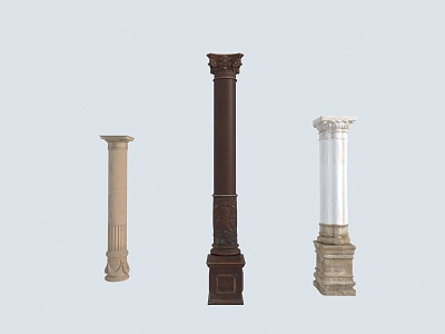 Roman Column European Column Style Column model