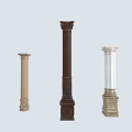 Roman Column European Column Column Column Style Column 3d model