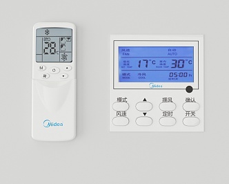 Modern remote control central air conditioning 3d model