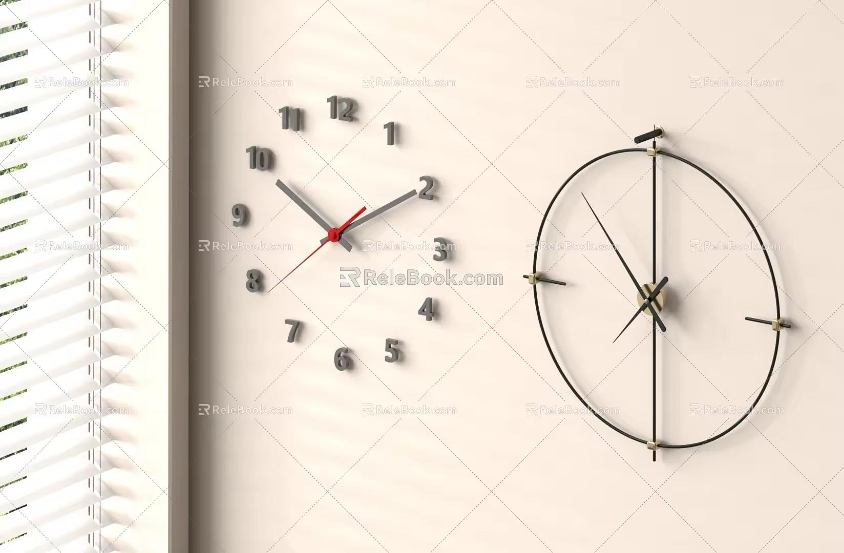 clock wall clock 3d model