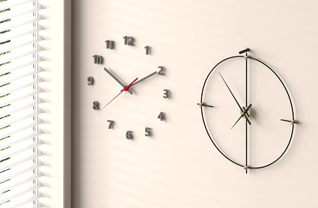 clock wall clock 3d model