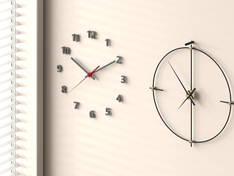 clock wall clock 3d model