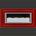 Red USB Flash Drive With 25GB Storage Capacity For Data Storage