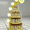 Milk powder small shelf 3d model