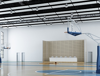 modern basketball hall 3d model