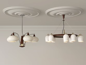 Antique Chandelier Spherical Chandelier Guest Restaurant Chandelier 3d model