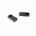 Black Wireless Remote Control Devices With Compact Design And Function Buttons