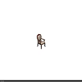 Classic Wooden Armchair With Carved Backrest And Patterned Fabric Seat