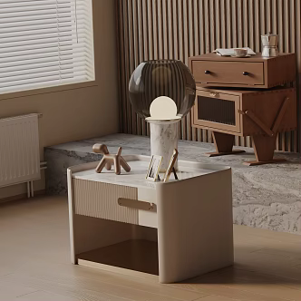 Modern bedside table 3d model