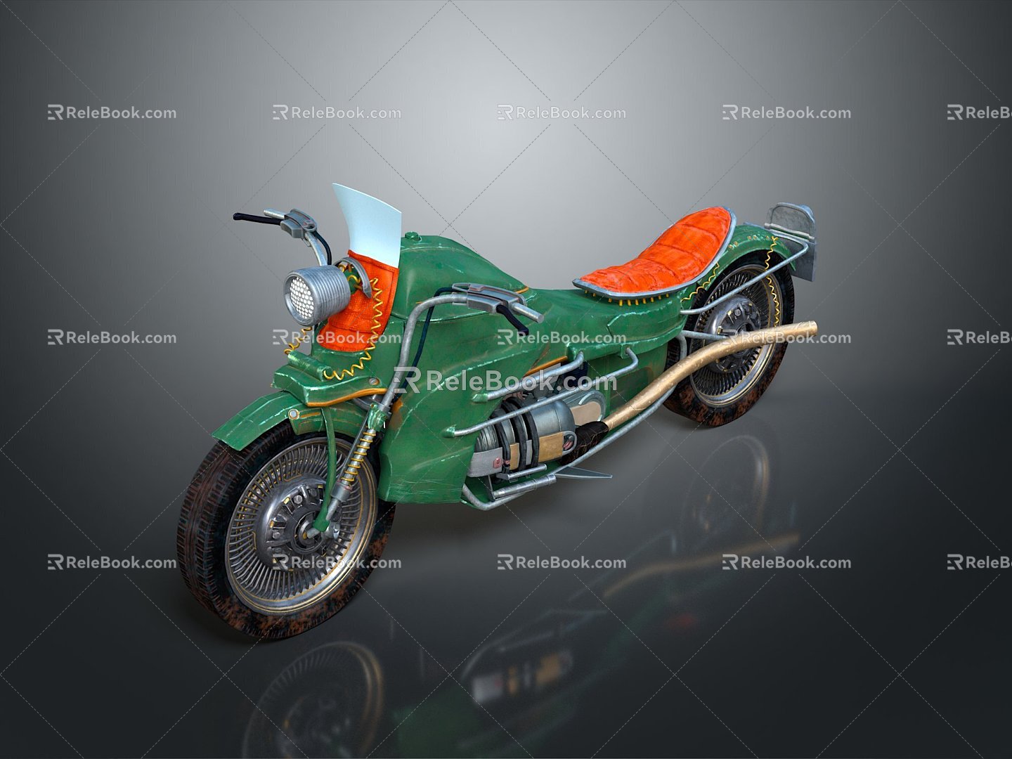 Motorcycle Two-wheeled Motorcycle Cross-country Motorcycle Road Race Motorcycle Motor Vehicle Transport 3d model