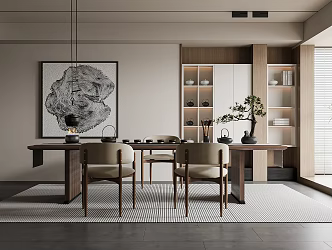 New Chinese Tea Room 3d model