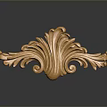Golden Intricate Carved Decorative Ornament For Elegant Home Decoration