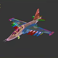 3D Rendered Spacecraft Model with Aerodynamic Design and Cosmic Exploration Features