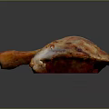Golden Brown Roasted Chicken Leg With Juicy Meat And Crispy Skin