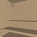 Wooden Shower Steam Sauna Entrance With Modern Design And Natural Light