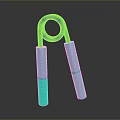 Modern Grip Strengthener With Teal Non Slip Handles And Black Metal Frame