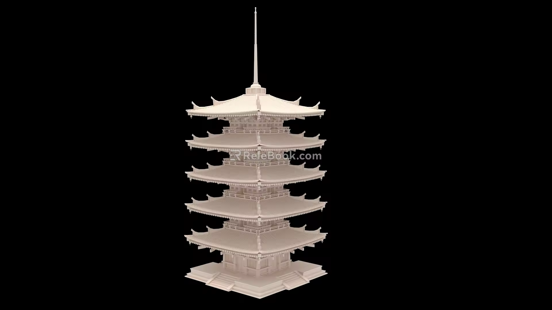 New Chinese ancient building components 3d model