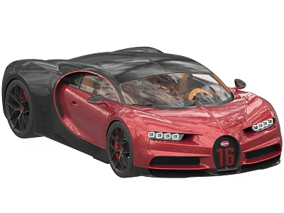 Bugatti Super Run Bugatti sports car sports car Car Super sports car 3d model