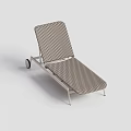 Modern Mesh Lounge Chair With Metal Frame And Rolling Wheels For Comfortable Relaxation