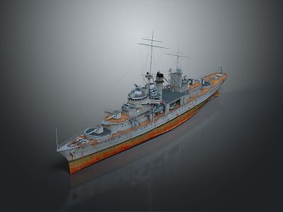 Modern Warship Ship Warship 3d model