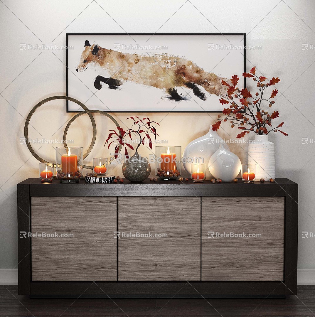 Modern TV Cabinet Jewelry Antique Cabinet 3d model