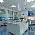 Modern Laboratory 3d model