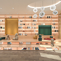 Modern Reading Room Children's Reading Room 3d model