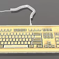 keyboard mouse computer old keyboard old keyboard 3d model