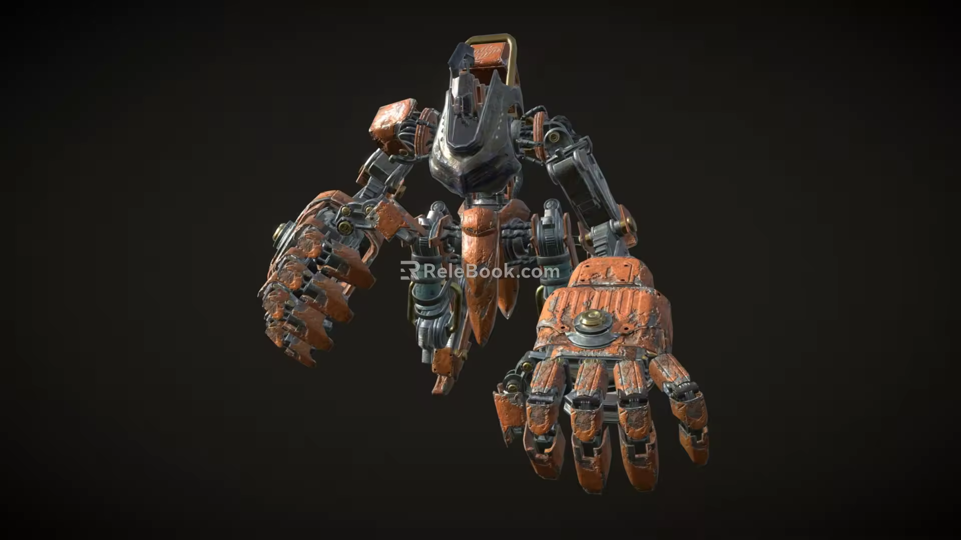 Boxing Robot Attack Robot Warrior Mechanical Warfighter Mechar Warrior Future Warrior Low Face Number Low Model Simple Model Game Movie Level Realistic 3d model