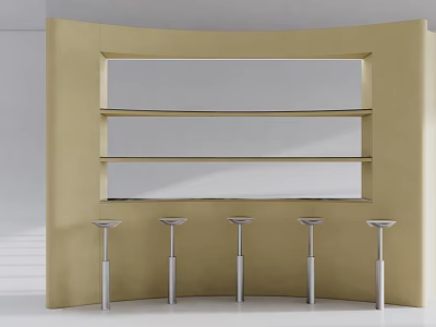 Shelf Storage Rack Metal Rack Display Back Cabinet Display Rack 3d model
