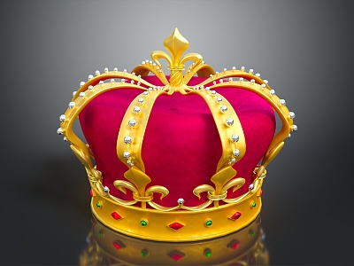 Modern Crown Home Ornaments 3d model