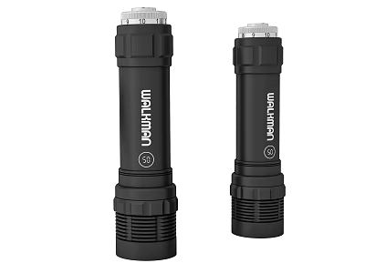 LIGHTHOT Black Flashlights With Durable Design And Portable Compact Size 3d model