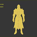 Medieval Knight Armor Historical Weapon Equipment with Metal Plates and Straps