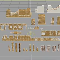 Colorful Building Model Components With Various Shapes And Wooden Blocks For DIY Projects